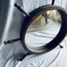 Ship Wheel Mirror In Collectible Nautical Décor | eBay