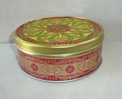 Vintage Tin Hexfoils Design Rum and Brandy Fruit Cake ...