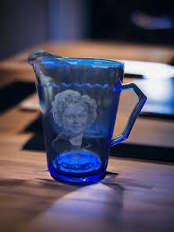 Vintage 1940s Hazel Atlas Cobalt Blue Shirley Temple Creamer Rare Collectible - Etsy