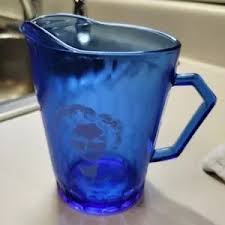 Shirley Temple | Art | Vintage Shirley Temple Cobalt Blue Mini Pitcher | Poshmark