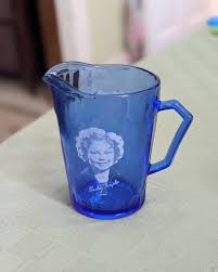 Original 1934-42 Hazel Atlas Blue 4-1/2" Pitcher Featuring ...