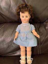 Vintage 13 Inch Plastic Girl Doll with Blue Outfit Dress And Shoes | eBay