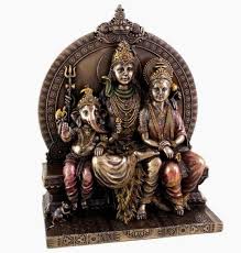 Shiva Family Statue, 8inch, Shiva Parivar Statue, Shiva ...
