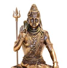 10 Inch Copper Shiva Statue: Mahadev, Trishul, Hindu God - Etsy Denmark