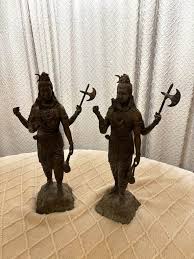 Pair Lord Shiva Statue Brass