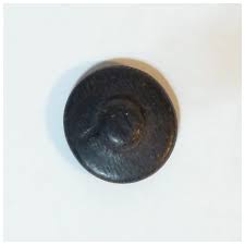 Thistle on Black Hand Painted Wooden Button. For Sale at ...