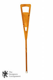 Senior Citizen Shoe Saver Cane 1993 Vintage Senior Citizen "Shoe Saver" Oak Walking Stick Cane 1993 Crutch