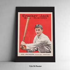 Shoeless Joe Jackson 1915 Cracker Jack Card Poster ...