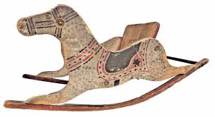 Antique Child's Primitive 1900's Wood Shoo Fly Rocking Horse ...