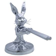 Chrome Plated Shotgun Bunny Hood Ornament W/ Mounting ...