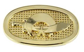 4030323 Polished Gold Tone Shriner Belt Buckle Shrine ...