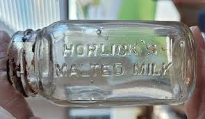 Horlick's Malted Milk Clear Glass Bottle Ground Dug Racine ...