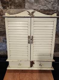 Vintage Antique WOOD WALL Spice Rack & Bottle Copper American Eagle 12 Bottle | eBay