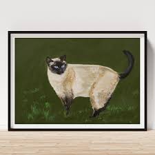 Sweetest Siamese #2 Art Print by Leslie Allen - Fine Art America