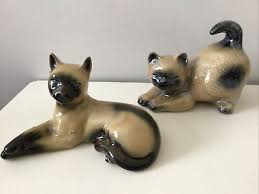 SIAMESE CATS SET OF TWO PORCELAIN BRAZIL | eBay