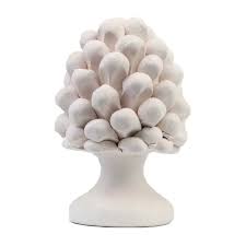 Sicilian ceramics of Caltagirone Pine cone Verus green teal