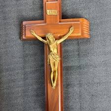Vintage Wood 12” Crucifix Cross INRI Jesus - Etsy