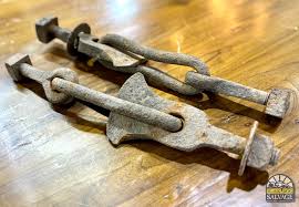 Wrought Iron Log Grab or Wedge, Primitive Timber Industry ...