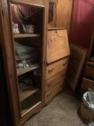 Victorian Oak Antique Side by Side Secretary Desk & Bookcase ...