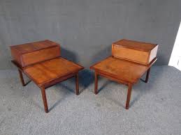 Pair of Vintage Walnut Nightstands by Stanley For Sale at ...