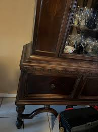 Buffet Cabinet Vintage Real Wood