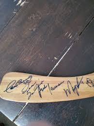 1996-97 Vancouver Canucks Team Signed Stick with Beckett ...