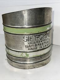Vintage Foley Sift-Chine Flour Sifter Triple Screen Pale ...