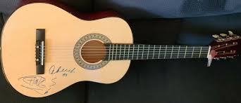 CHEECH AND CHONG SIGNED ACOUSTIC GUITAR UP IN SMOKE WEED ...