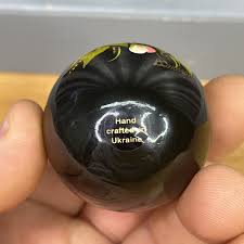 Black Pysanky Hand Painted Wooden Easter Egg Floral Signed Stand | eBay