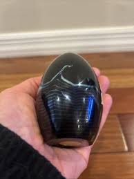 Grant Rudolph Studios Lamp work Art Glass paperweight Egg Shaped Signed GRS 1986 | eBay