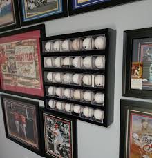30 Baseball Display Unit - Wall Mounted - Finished Black - Etsy