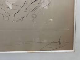 Rare Original Etching by Salvador Dalí, Handsigned and Numbered 118/150 at 1stDibs | how much is a dali worth, salvador dali sagging, salvador dali signature worth