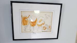 5 Humorous original drawings 1988 George Moran signed | EstateSales.org
