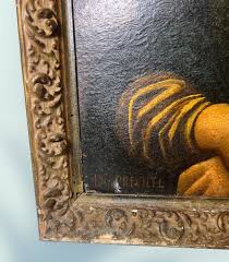 1968 Mona Lisa Painting Over Print W/ Older Frame By D. Prechtl 23 X 19” | eBay