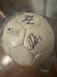 Unknown Signed 2 Signatures Nike Geo NK 200 SOCCER Ball ...