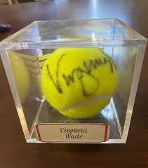 Virginia Wade Autographed Signed Tennis Ball w/COA | eBay