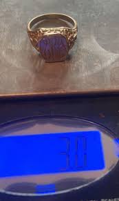 Antique 10k Gold Ring With Engraved Initials Size 4.75 3 ...