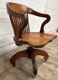 Antique PH Meyer Co Arts and Crafts Swivel Office Lawyer ...