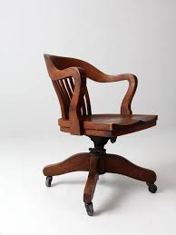 Antique Swivel Desk Chair | Chairish