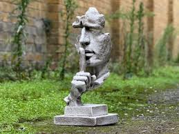 Concrete Silence Face Statue Stone Face Figurine Abstract ...