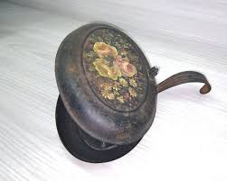 Vintage Antique SILENT BUTLER 1930's Hand Painted Heavy Tin Some Wear- Oval Shaped -- Authentic Age--- 8' X 5" - Etsy