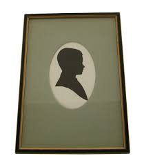 Vintage Pair Framed Cut Paper Cameo Silhouette Portraits - U.S. - Early 20th C. | eBay