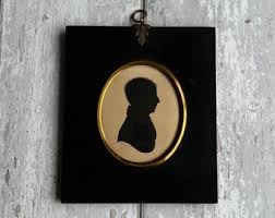 19th Century Child Silhouette Boy by John Field of Sir Richard Plumptre Glynn of Gaunt's House - Etsy