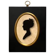 8-1/2" Young Girl by Charles Peale Reverse Printed Vintage Silhouette - Schooner Bay Company