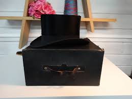 Lebber vintage® - Vintage Burton top hat! in very good condition!! vintage top hat, steampunk top hat, black mole top hat, steampunk