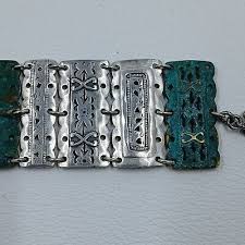SILPADA Sterling Silver Wide Panel Cuff Bracelet Enbossed ...