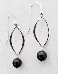 Black crystal pearl Earrings- Sosie Designs | Tasty Kona