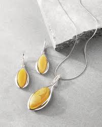 Butterscotch Baltic Amber Jewelry Set