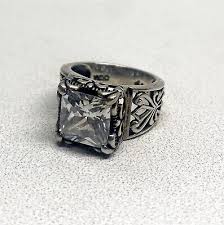 Silpada R0981 Sterling Silver & White CZ UPTOWN Ring Size 9 ...