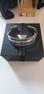 Armani Sterling Silver Bracelet - Etsy